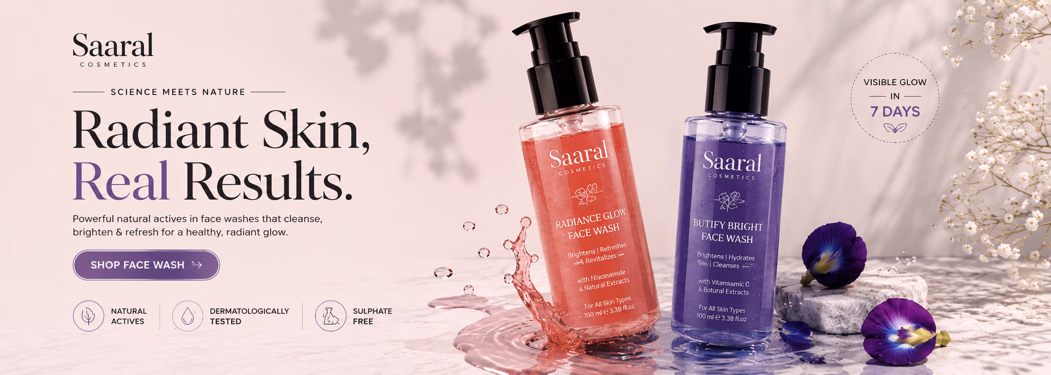 Saaral Butterfly Pea Collection — luxury botanical skincare